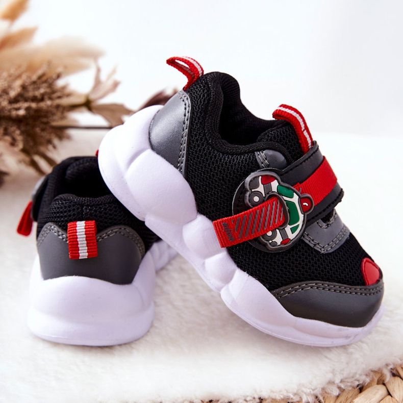 BEFADO S.A. Calçados Esportivos Infantis Com Velcro Befado 516P096 Preto vermelho 2