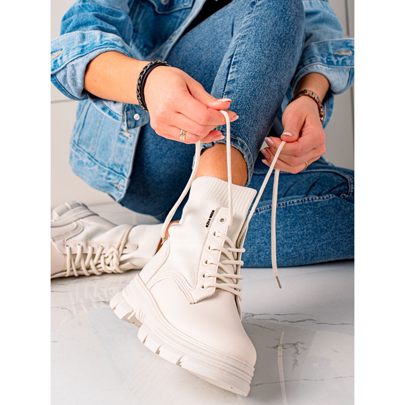 TRENDI Botas Bege Amarela 1