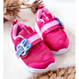 BEFADO S.A. Sapatos esportivos infantis com velcro Befado 516P089 rosa 1