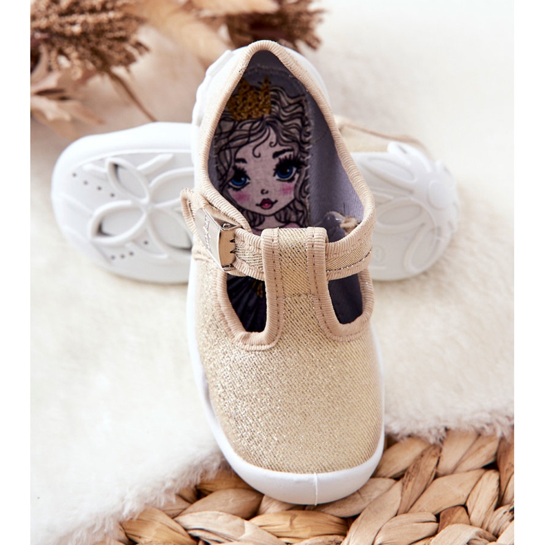 BEFADO S.A. Chinelos de bailarina Befado Shiny 115X003 Golden dourado 1