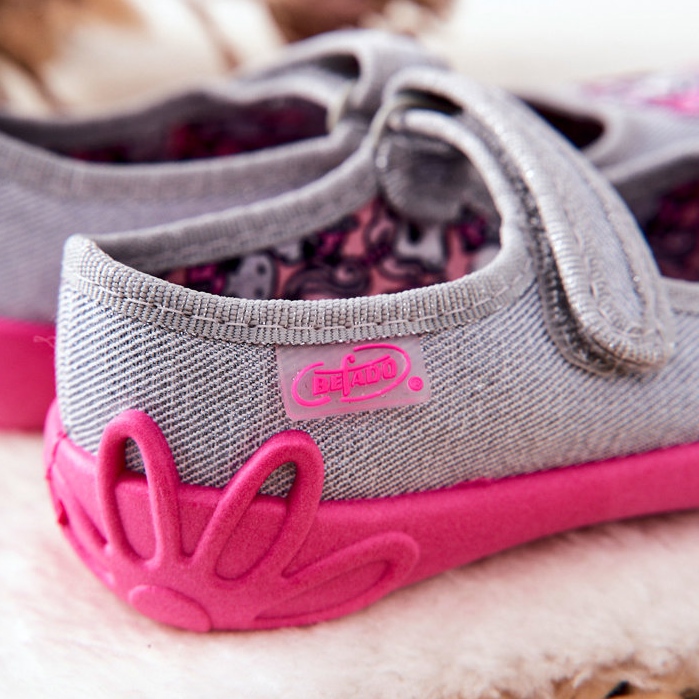 BEFADO S.A. Chinelos Unicórnios Befado 114X464 cinza-rosa 2