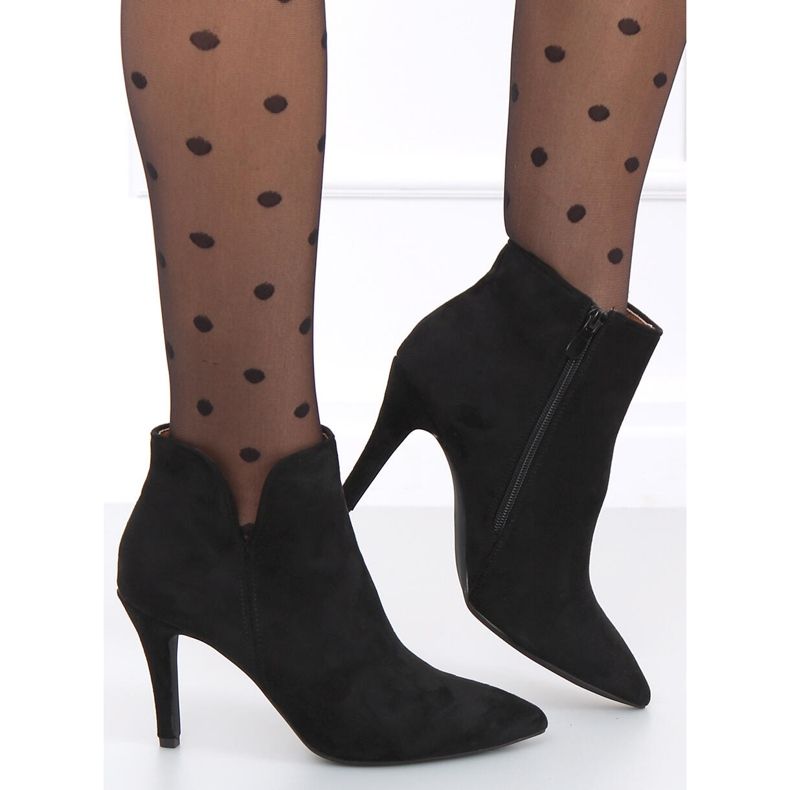 Botas de salto alto pretas do Malawi preto 1