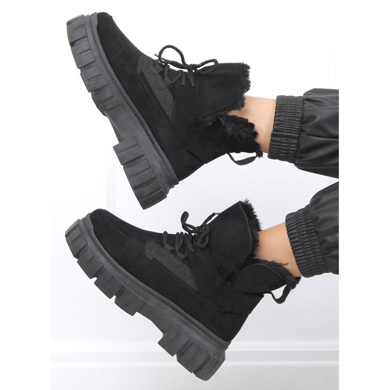 Botas de neve com isolamento Arbor Black preto 1