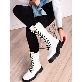 Seastar Botas de couro branco ecológico 2 Seastar Botas de couro branco ecológico 2
