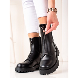 TRENDI Botas quentes com zíper preto 1