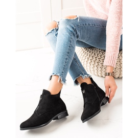 Camo Botas quentes com zíper preto 1