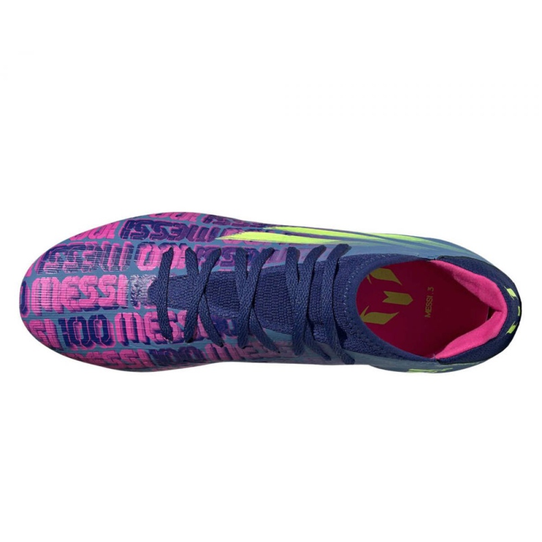 Chuteiras Adidas X Speedflow Messi.3 Fg M FY6888 azul marinho, roxo, azul, multicolorido azul 2