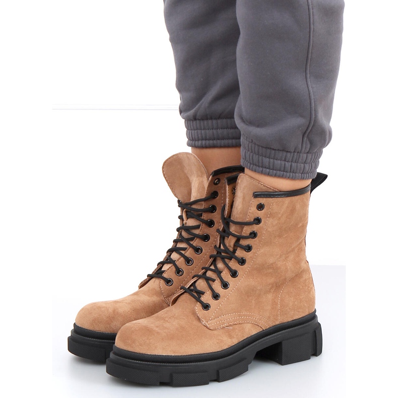 Trabalhadores de camurça Dazy Khaki marrom cáqui 2