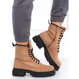 Trabalhadores de camurça Dazy Khaki marrom cáqui 1