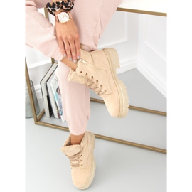 Botas de amarrar Visko Khaki bege 2