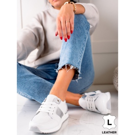 Tênis de couro branco VINCEZA 2