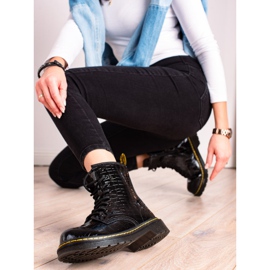 Filippo Caçadores de couro quente preto 1