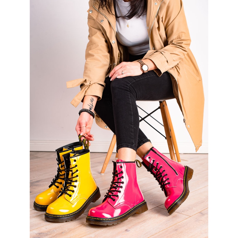 Filippo Caçadores de couro quente rosa 1