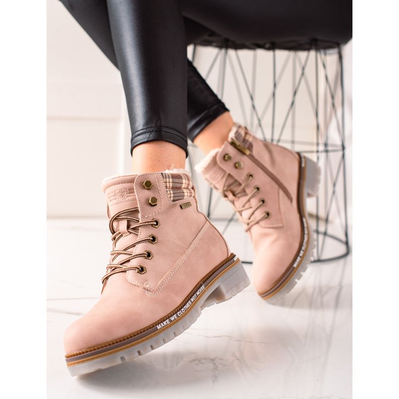 Goodin Armadilhas isoladas feitas de couro ecológico rosa 1