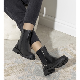 Botas pretas decoradas com tachas Phyllis preto 1 Botas pretas decoradas com tachas Phyllis preto 1