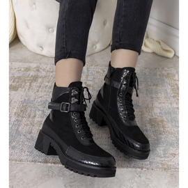 Botas pretas femininas canales preto 1