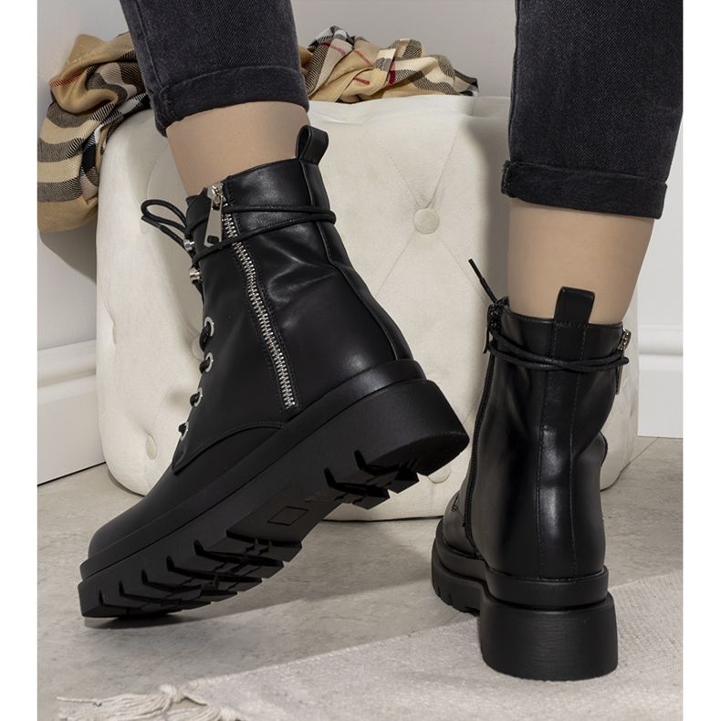 Black Hillman isolou botas femininas preto 2