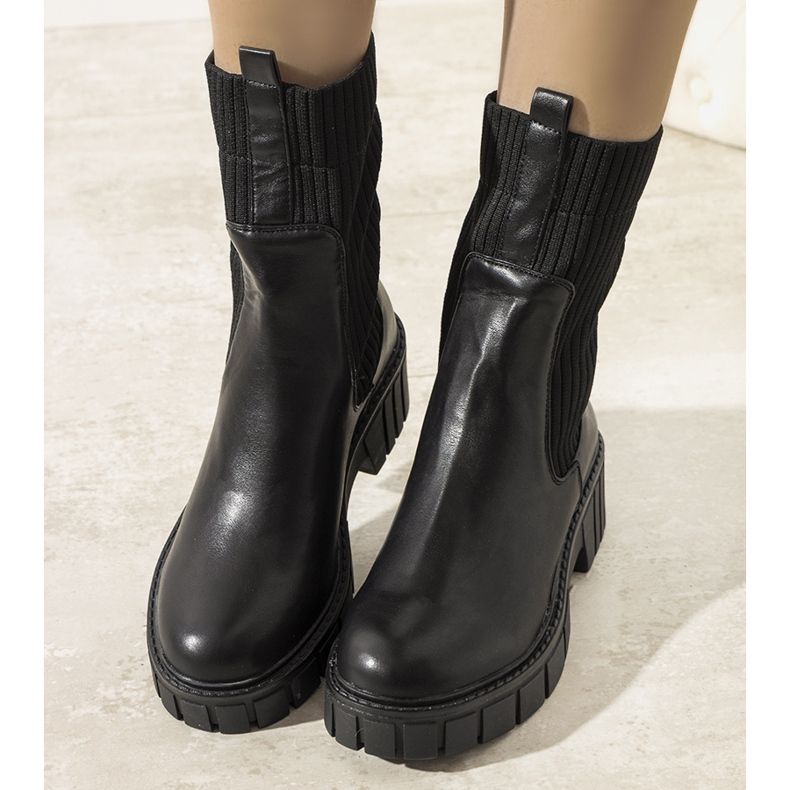 Botas pretas com isolamento da Sanders preto 1