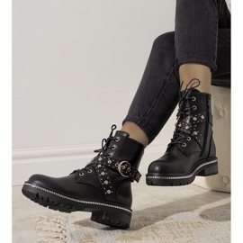 Botas pretas com isolamento de Joann preto 1