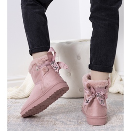 Botas de neve com isolamento rosa de Hamilton 1