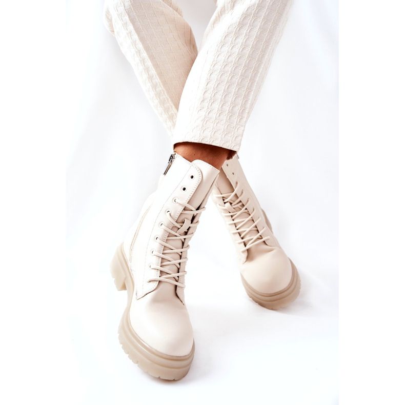 PE1 Botas altas Workery Beige Rozelle bege 3