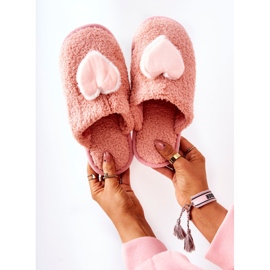 Chinelos femininos rosa Heartbeat 1