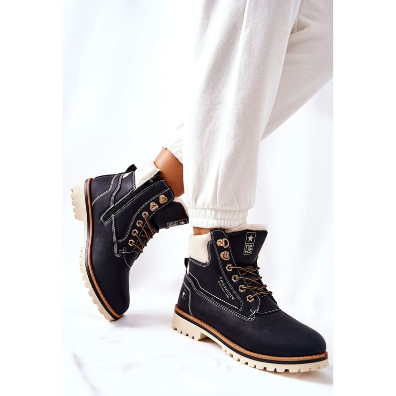 NEWS Trappers feminino Timberki Warmed Black Tiempo preto 1