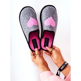 Big Star Home chinelos Panto Fino II267010 cinza-rosa 1