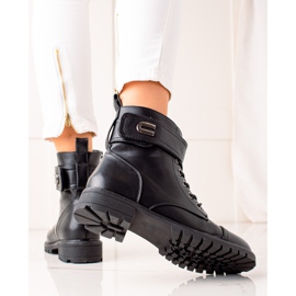 Cink Me Botas clássicas de amarrar preto 1