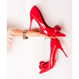 Seastar saltos altos da moda vermelho 1