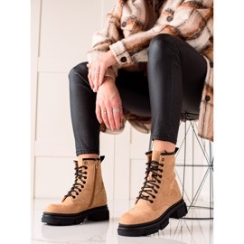 Super Me Caçadores Suede Beige bege 2