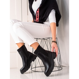 TRENDI Botas chelsea elegantes preto 2