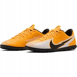Chuteiras Nike Mercurial Vapor 13 Club Tf Jr AT8177 801 amarelos 1 Chuteiras Nike Mercurial Vapor 13 Club Tf Jr AT8177 801 amarelos 1