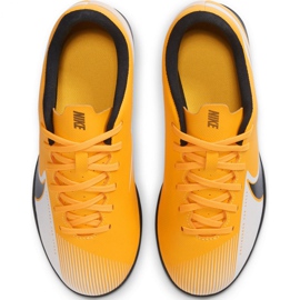 Chuteiras Nike Mercurial Vapor 13 Club Tf Jr AT8177 801 amarelos 2 Chuteiras Nike Mercurial Vapor 13 Club Tf Jr AT8177 801 amarelos 2