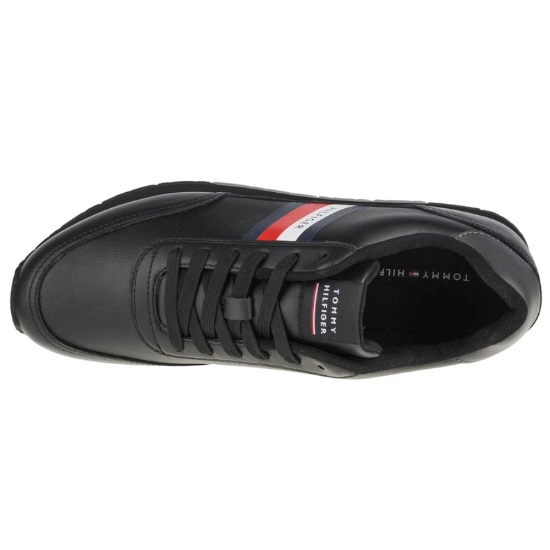 Sapatos Tommy Hilfiger Essential Runner inverno couro M FM0FM03814-BDS preto 2
