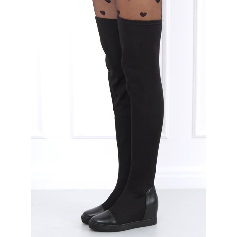 Botas meia na cunha Futura Preto 1