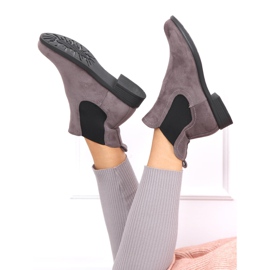 Botas Jodhpur clássicas femininas Musse Grey cinza 1