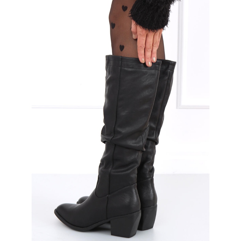 Botas de cowboy preto polo 1