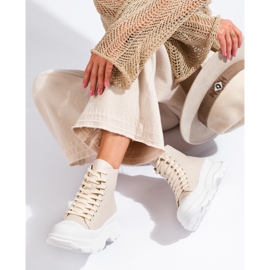 Seastar Tênis na plataforma bege 1