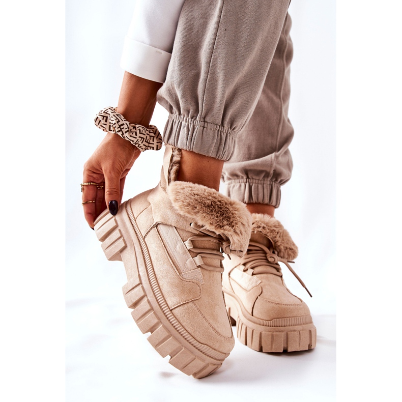 PM1 Botas quentes Trappers Beige Demaris bege 1