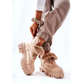 PM1 Botas quentes Trappers Beige Demaris bege 2
