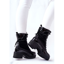 Botas de couro preto Meridiah 1