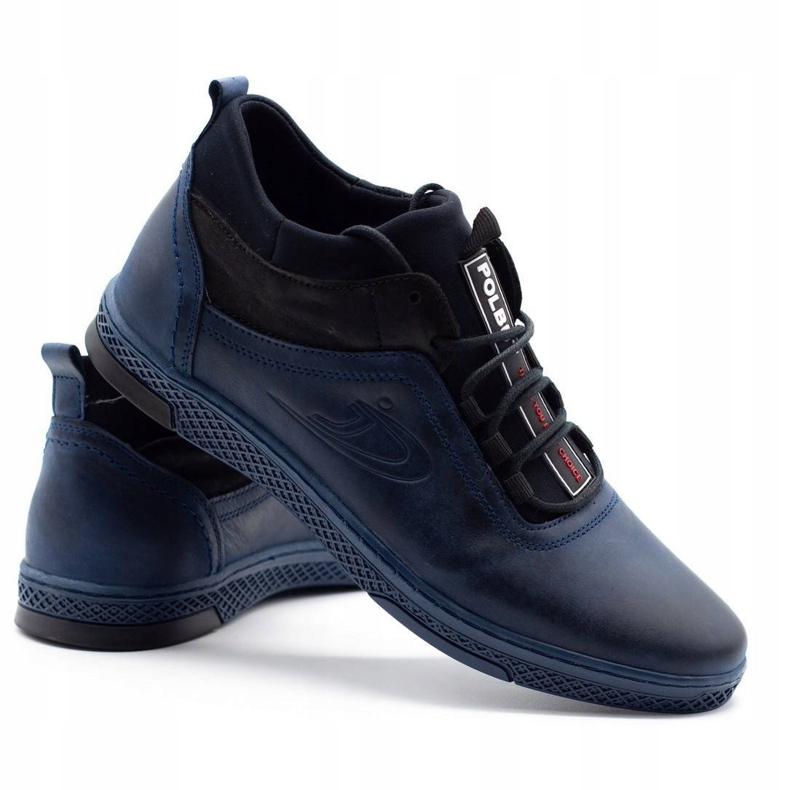 Polbut Sapatos de inverno masculino K27F azul marinho azul-marinho 3