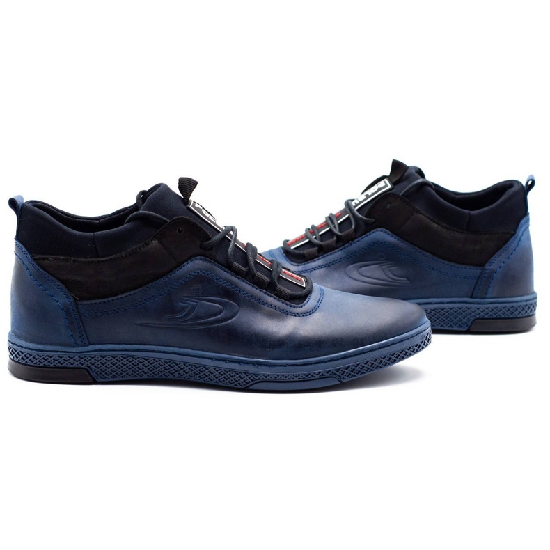 Polbut Sapatos de inverno masculino K27F azul marinho azul-marinho 4