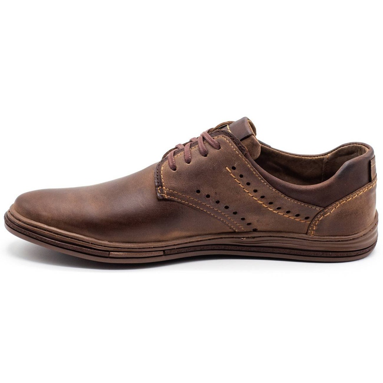 Polbut Sapatos masculinos casuais 402 marrons marrom 1