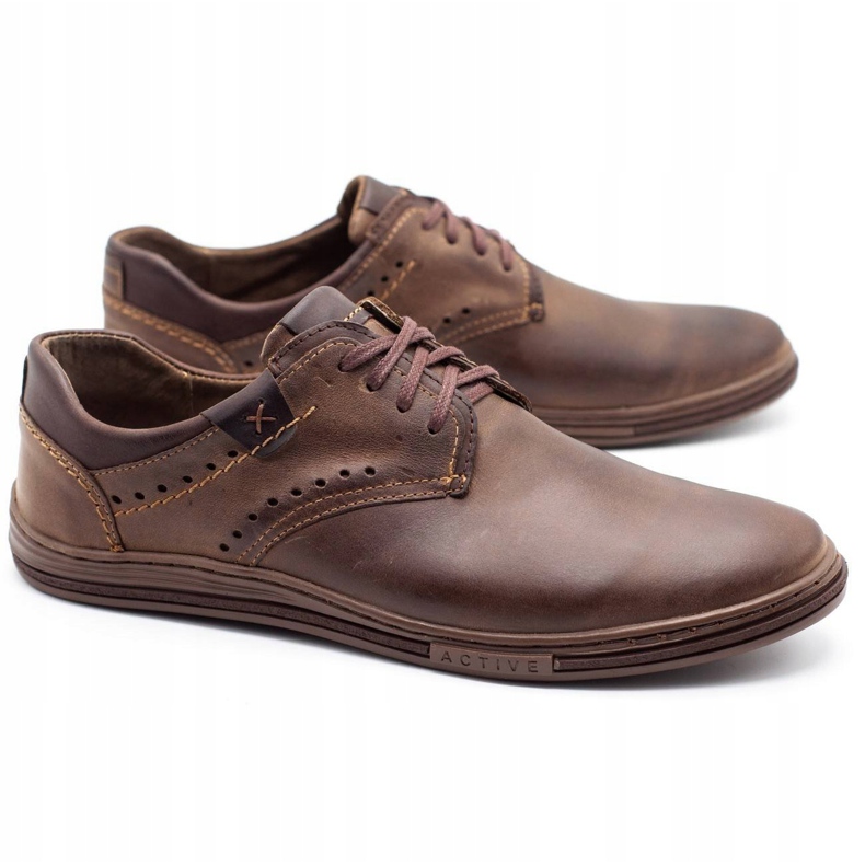 Polbut Sapatos masculinos casuais 402 marrons marrom 2