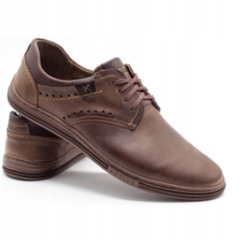 Polbut Sapatos masculinos casuais 402 marrons castanho 3