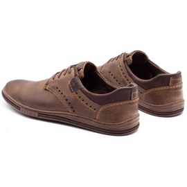 Polbut Sapatos masculinos casuais 402 marrons castanho 6