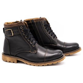 Olivier Botas de couro masculinas 910MP Chocolate Brown castanho 2