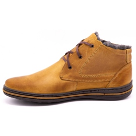 Polbut Botas de inverno 339 W vermelhas amarradas para homens laranja 1